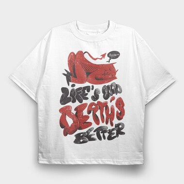 Funny Afterlife 06, Tricou Oversize Barbati (Unisex)