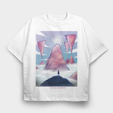 Fantasy Landscape 01, Tricou Oversize Barbati (Unisex)