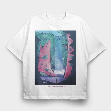 Fantasy Landscape 06, Tricou Oversize Barbati (Unisex)
