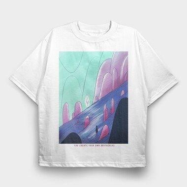 Fantasy Landscape 10, Tricou Oversize Barbati (Unisex)