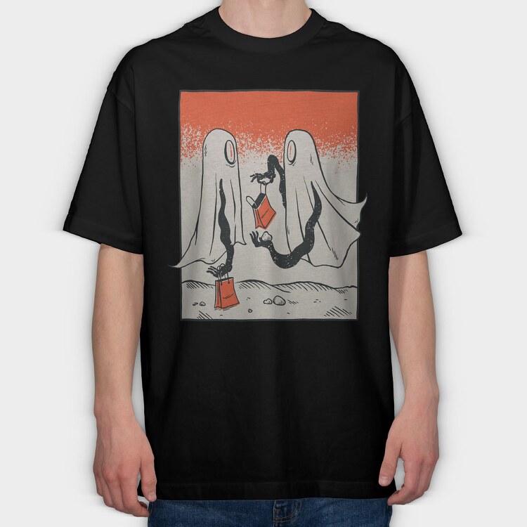 Ghost, Tricou Oversize Barbati (Unisex)