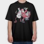Snowmen Santa Drunk, Tricou Oversize Barbati (Unisex)