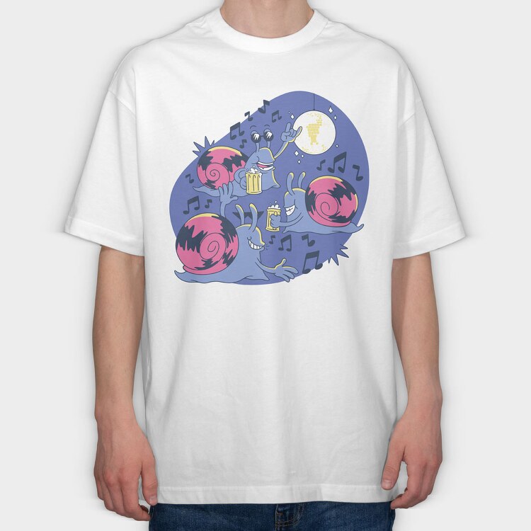 Slow Party, Tricou Oversize Barbati (Unisex)