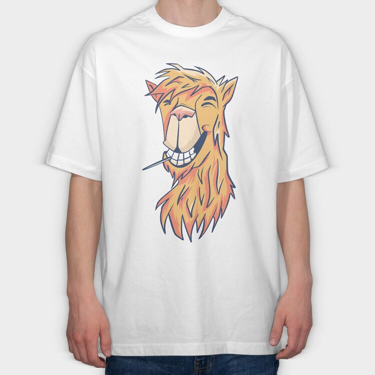 Lama Chill, Tricou Oversize Barbati (Unisex)