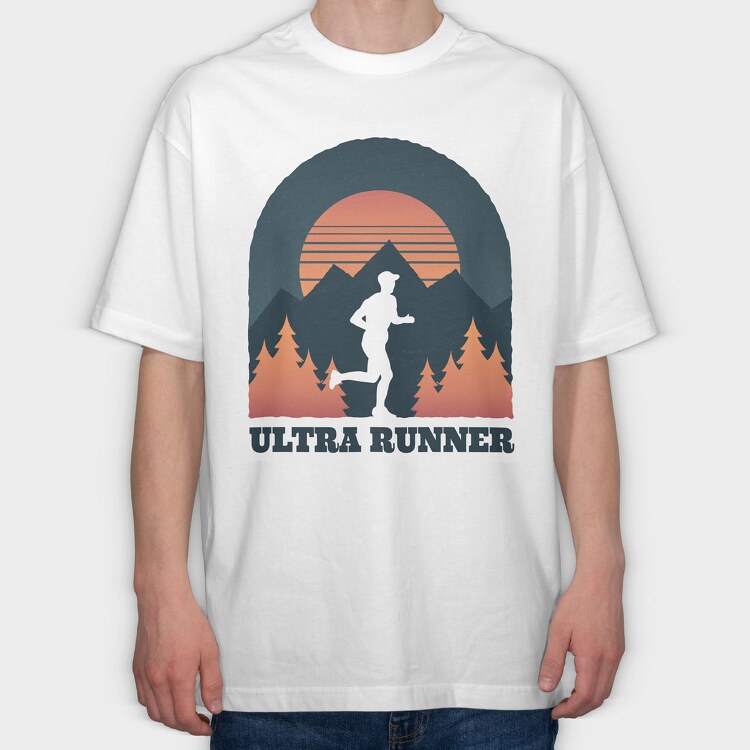 Ultra Runner, Tricou Oversize Barbati (Unisex)