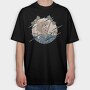 Drums Musician, Tricou Oversize Barbati (Unisex)