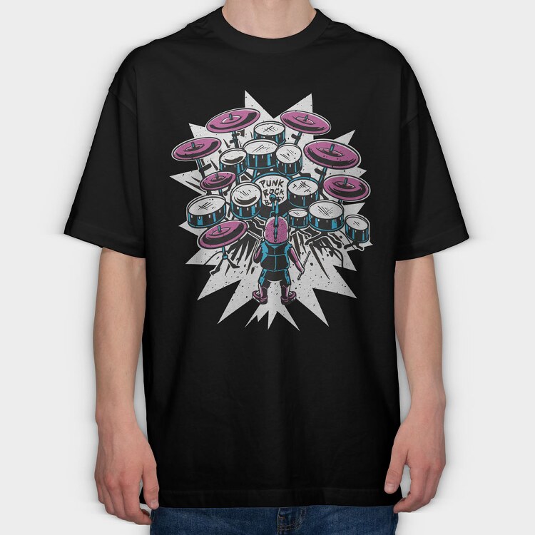 Baby Drummer, Tricou Oversize Barbati (Unisex)
