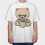 Angry Pomeranian, Tricou Oversize Barbati (Unisex)