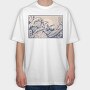 Ukiyowave Toad, Tricou Oversize Barbati (Unisex)