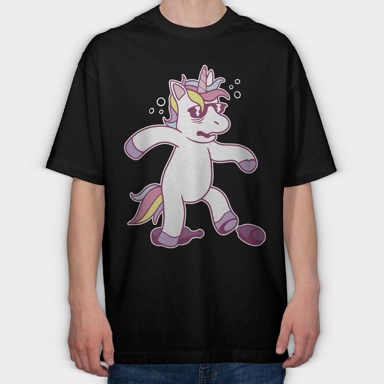 Unicorn Hangover, Tricou Oversize Barbati (Unisex)