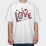 Love Cycling, Tricou Oversize Barbati (Unisex)