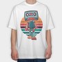 Cassette Robot, Tricou Oversize Barbati (Unisex)