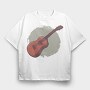Ukelele, Tricou Oversize Barbati (Unisex)