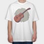 Ukelele, Tricou Oversize Barbati (Unisex)