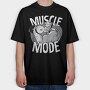 Muscle Mode, Tricou Oversize Barbati (Unisex)