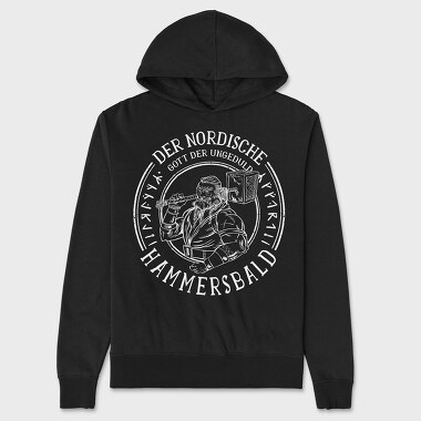 Viking Hammer, Hanorac Oversize Barbati (Unisex)