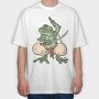 Samurai Frog Katana, Tricou Oversize Barbati (Unisex)