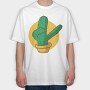 Dabbing Cactus, Tricou Oversize Barbati (Unisex)