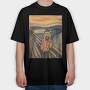 Hipster Scream, Tricou Oversize Barbati (Unisex)