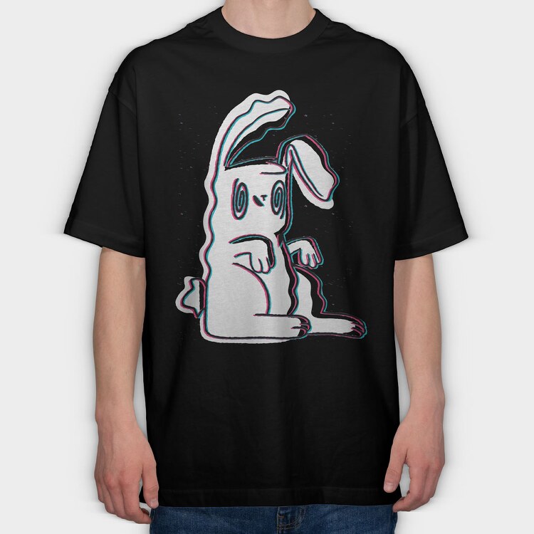 Trippy Bunny, Tricou Oversize Barbati (Unisex)