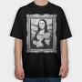 Gothic Mona Lisa, Tricou Oversize Barbati (Unisex)