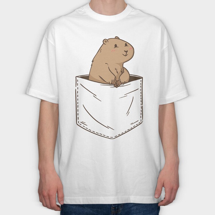 Pocket Prairie Dog, Tricou Oversize Barbati (Unisex)