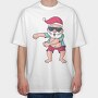 Santa Floss, Tricou Oversize Barbati (Unisex)