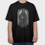 Death Monochrome, Tricou Oversize Barbati (Unisex)