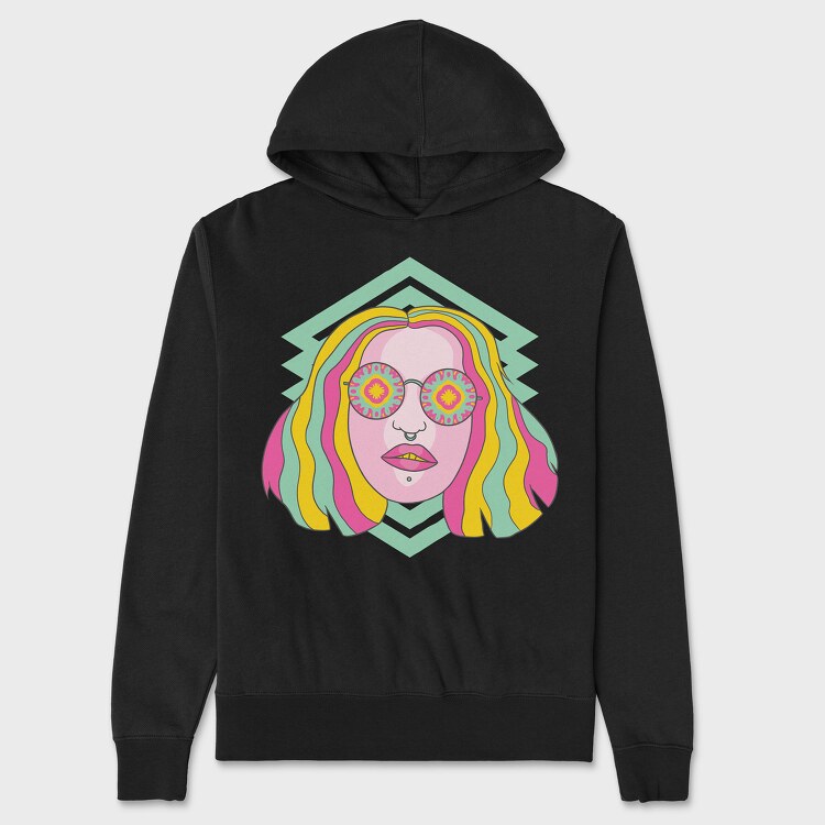 Kaleidoscope Eyes, Hanorac Oversize Barbati (Unisex)