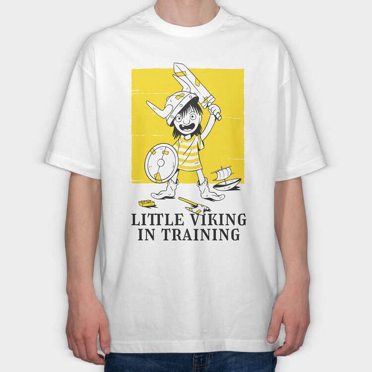 Little Viking, Tricou Oversize Barbati (Unisex)