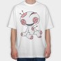 Voodoo Doll Happy, Tricou Oversize Barbati (Unisex)