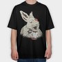 Horror Bunny, Tricou Oversize Barbati (Unisex)