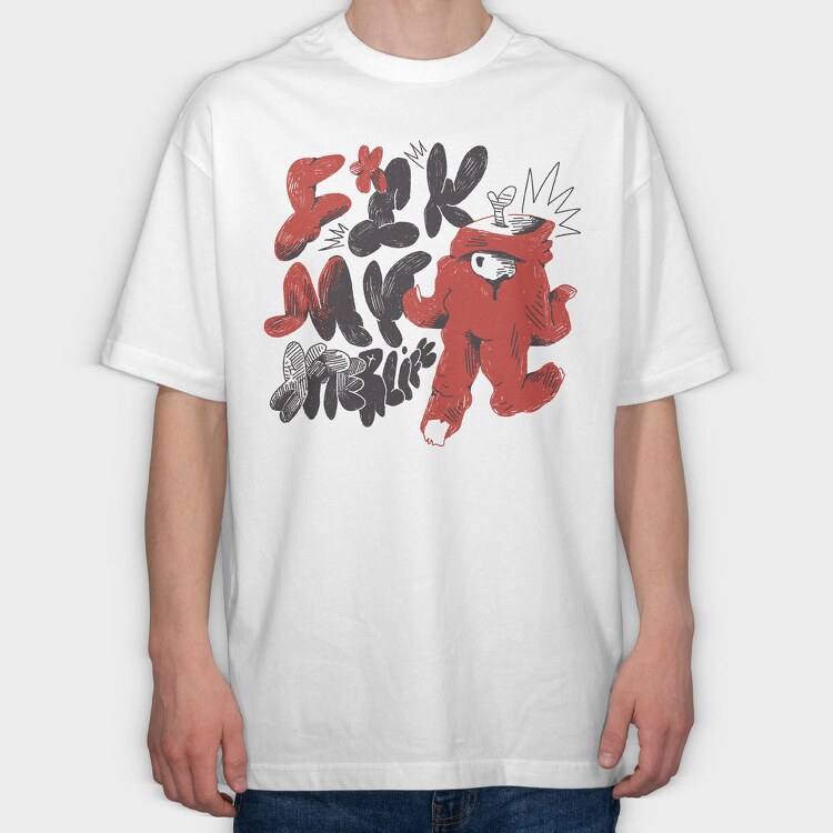 Funny Afterlife 12, Tricou Oversize Barbati (Unisex)