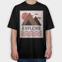 Explore, Tricou Oversize Barbati (Unisex)