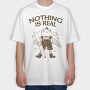 Frog Nothing Is Real, Tricou Oversize Barbati (Unisex)