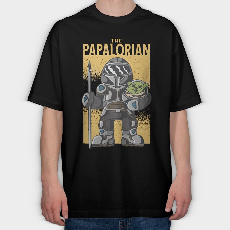 Papalorian, Tricou Oversize Barbati (Unisex)