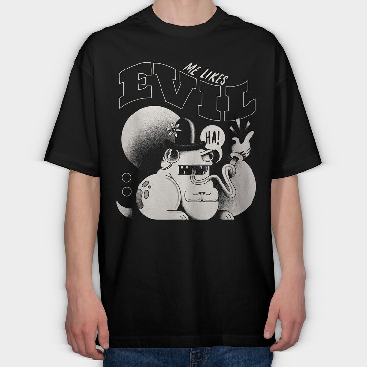 Retro Villains 01, Tricou Oversize Barbati (Unisex)