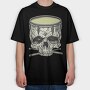 Skull drum, Tricou Oversize Barbati (Unisex)
