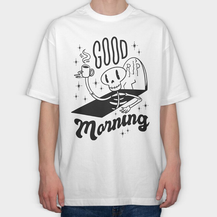 Good Morning, Tricou Oversize Barbati (Unisex)