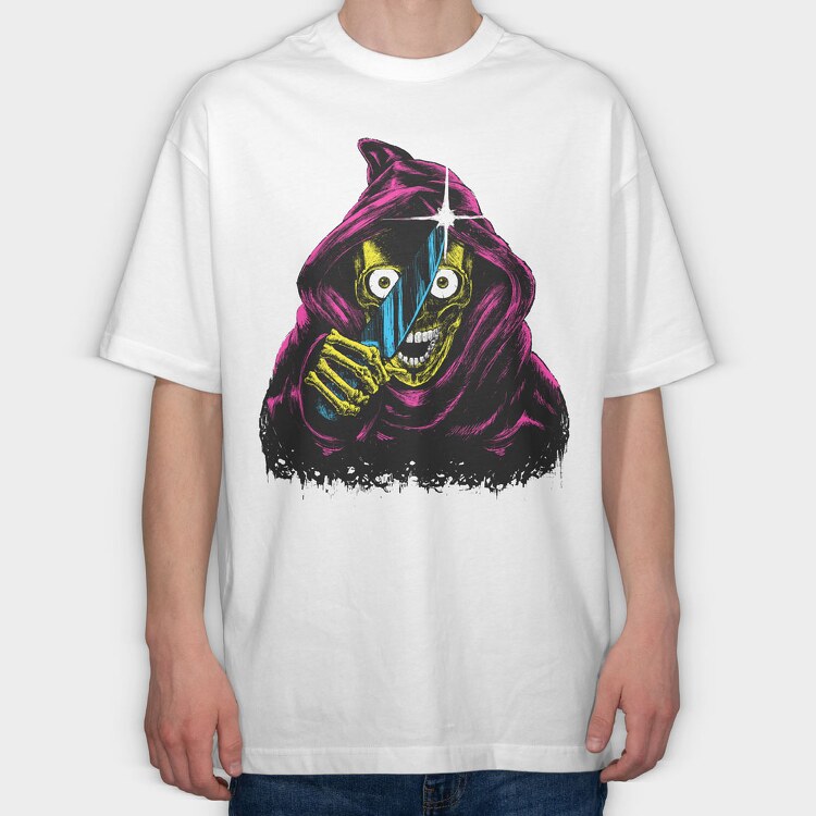 Skull Knife, Tricou Oversize Barbati (Unisex)