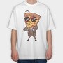 Pizza Suit, Tricou Oversize Barbati (Unisex)