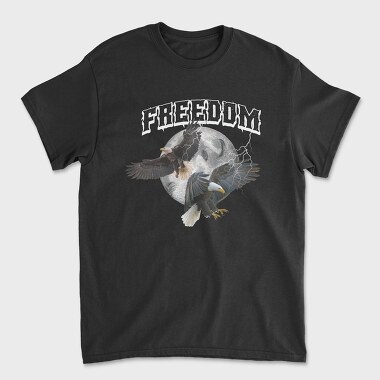 Eagle Moon Freedom, Tricou Barbati (Unisex)