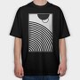 Minimal Geometric 1, Tricou Oversize Barbati (Unisex)