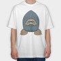 Fish Facecarp, Tricou Oversize Barbati (Unisex)