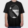 Minimal Geometric 2, Tricou Oversize Barbati (Unisex)