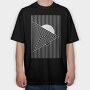 Minimal Geometric 3, Tricou Oversize Barbati (Unisex)