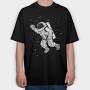 Astronaut, Tricou Oversize Barbati (Unisex)