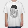 Minimal Geometric01, Tricou Oversize Barbati (Unisex)