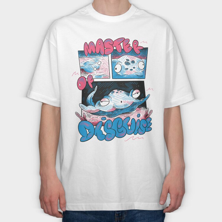 Ocean Creatures 09, Tricou Oversize Barbati (Unisex)