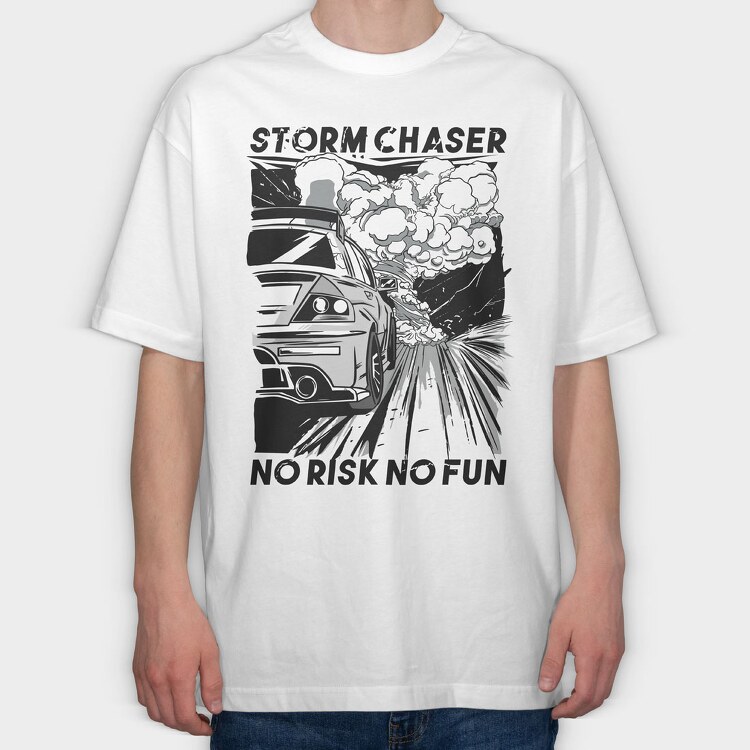 Storm Chaser, Tricou Oversize Barbati (Unisex)